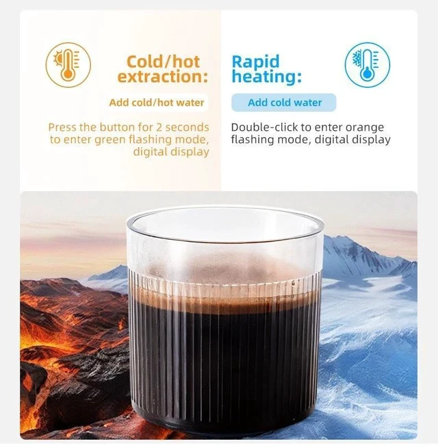 Alt view image 5 of 7 - Wireless Portable Espresso Machine Rechargeable Battery Powered, Supports Coffee Capsules & Grounds, 20Bar Pressure, Compact Travel Design
