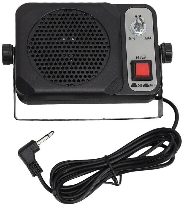 Main image of Amplified External Speaker, 1.5W 8 with Noise Filter | 3.5mm Plug for CB Ham Radio, Plug and Play Clear Audio for Mobile Transceiver
