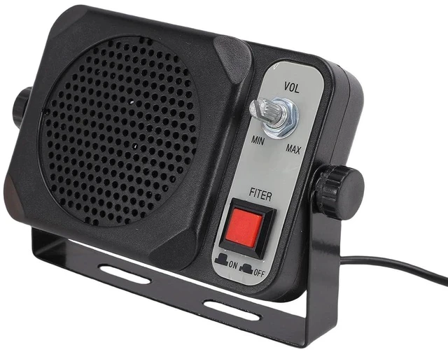Alt view image 3 of 7 - Amplified External Speaker, 1.5W 8 with Noise Filter | 3.5mm Plug for CB Ham Radio, Plug and Play Clear Audio for Mobile Transceiver