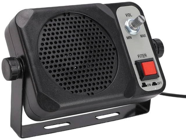 Alt view image 5 of 7 - Amplified External Speaker, 1.5W 8 with Noise Filter | 3.5mm Plug for CB Ham Radio, Plug and Play Clear Audio for Mobile Transceiver