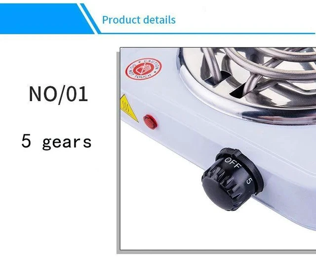 Alt view image 4 of 7 - 110V US Standard Multifunctional Electric Hot Plate Portable Mini Electric Stove for Home, Office, Tea/Coffee Making