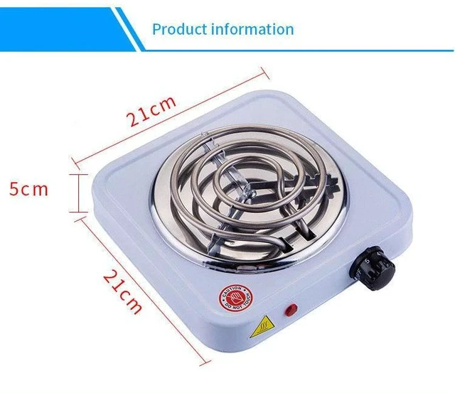 Alt view image 6 of 7 - 110V US Standard Multifunctional Electric Hot Plate Portable Mini Electric Stove for Home, Office, Tea/Coffee Making