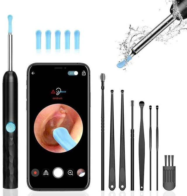 Alt view image 2 of 7 - Wireless WiFi Visual Ear Cleaner HD Smart Earwax Removal Kit with Rechargeable Illuminated Ear Pick, Complete Set for Safe & Precise Cleaning