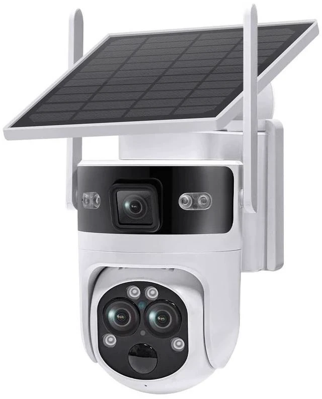 Main image of 15X Zoom Solar Security Camera, 6MP Wireless Outdoor PTZ, 355° Pan 90° Tilt, Color Night Vision, PIR Human Detection, 4G/WiFi Dual Connectivity, IP66 Weatherproof