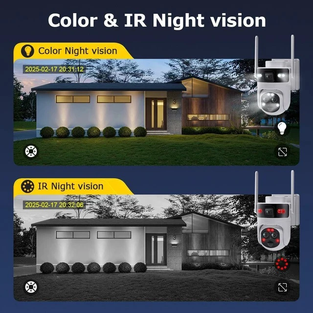 Alt view image 3 of 7 - 15X Zoom Solar Security Camera, 6MP Wireless Outdoor PTZ, 355° Pan 90° Tilt, Color Night Vision, PIR Human Detection, 4G/WiFi Dual Connectivity, IP66 Weatherproof