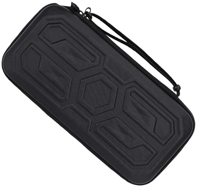 Alt view image 7 of 7 - Portable 2 Console Case | Hard PU Shell Shockproof Storage Bag with 10 Game Card Slots, Accessories Compartment, Double Zippers for Travel