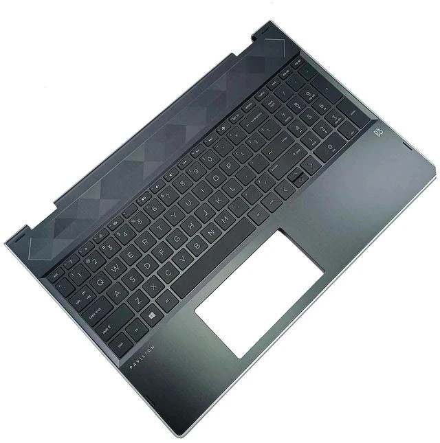 Alt view image 6 of 7 - Replacement for HP Pavilion X360 15T-CR000 15T-CR 15 CR 15-CR0051OD Laptop Upper Top Cover Case Palmrest Not-Backlit Keyboard Assembly Part l20848-001 4600EH0E000 Black