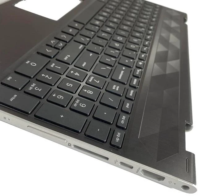 Alt view image 7 of 7 - Replacement for HP Pavilion X360 15T-CR000 15T-CR 15 CR 15-CR0051OD Laptop Upper Top Cover Case Palmrest Not-Backlit Keyboard Assembly Part l20848-001 4600EH0E000 Black