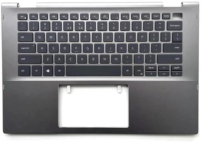 Main image of 0X46H3 X46H3 Replacement for Dell Inspiron 14 5406 5400 2-in-1 P126G Laptop Upper Top Cover Case Palmrest US Keyboard Assembly Part