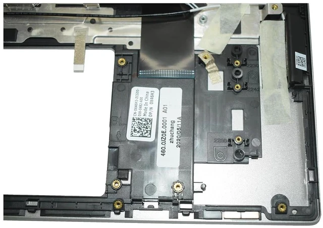 Alt view image 3 of 7 - 0X46H3 X46H3 Replacement for Dell Inspiron 14 5406 5400 2-in-1 P126G Laptop Upper Top Cover Case Palmrest US Keyboard Assembly Part