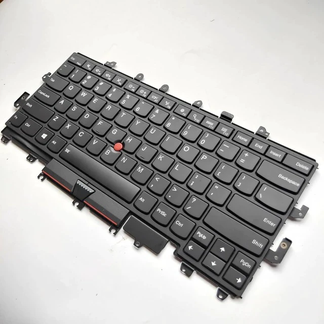 Alt view image 7 of 7 - Laptop Replacement US Layout with Backlight with Pointer Keyboard for Lenovo ThinkPad X1 Yoga 1st gen 20FQ 20FR 2016 Black Frame 000PA054 00PA042 NSK-Z80BW SN20H34910 SN20H34951