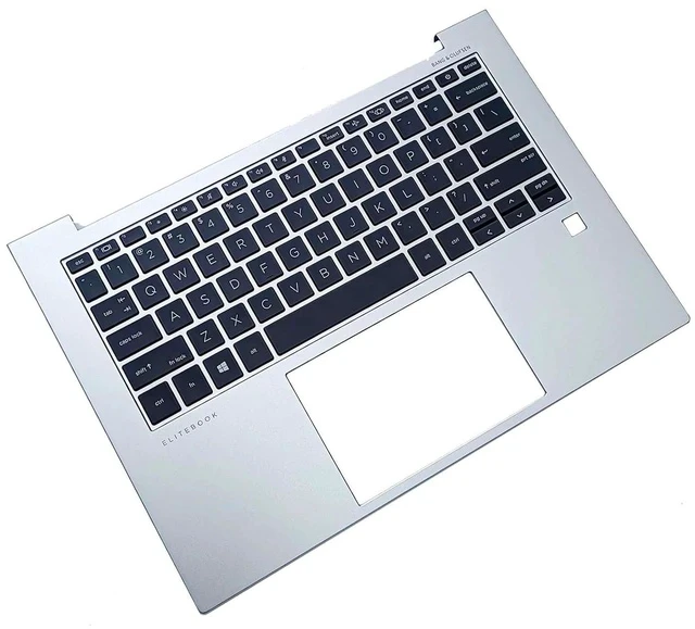 Alt view image 4 of 7 - N09057-001 N14788-001 Replacement for HP EliteBook X360 840 845 G9 Laptop Upper Top Cover Case Palmrest Not-Backlit US Keyboard Assembly Part Silver