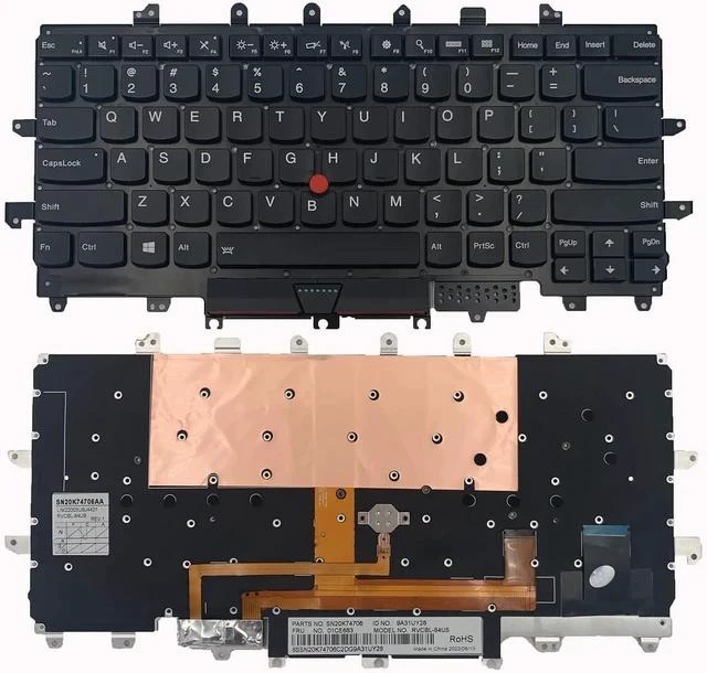 Main image of New Keyboard for Lenovo Thinkpad X1C X1 Carbon 4th Gen 2016 SN20K74706 Backlit