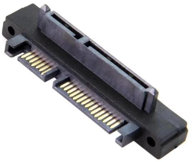 Alt view image 4 of 5 - 90 Degree Up Angled SATA 22Pin Male to Female Gender Changer Adapter for 2.5/3.5 Inch HDD & SSD