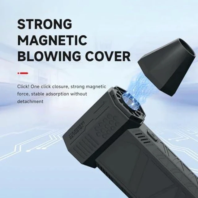 Alt view image 6 of 7 - Super Powerful Turbo Fan Brushless with USB Rechargeable for Dust Snow Blowing, 130000RPM Handheld Electric , 52m / S Wind Speed Duster Fan, Black, Bewinnerif7c16eaok