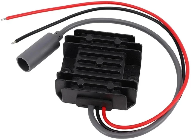 Alt view image 2 of 7 - 12V to 30V 3.5A 105W DC Step Up Converter, IP68 Boost Power Supply Cable with 16AWG Wires for Satellite Dish, Cars, Trucks, RVs, Boats Battery Pack