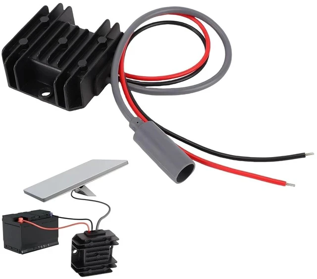 Alt view image 4 of 7 - 12V to 30V 3.5A 105W DC Step Up Converter, IP68 Boost Power Supply Cable with 16AWG Wires for Satellite Dish, Cars, Trucks, RVs, Boats Battery Pack