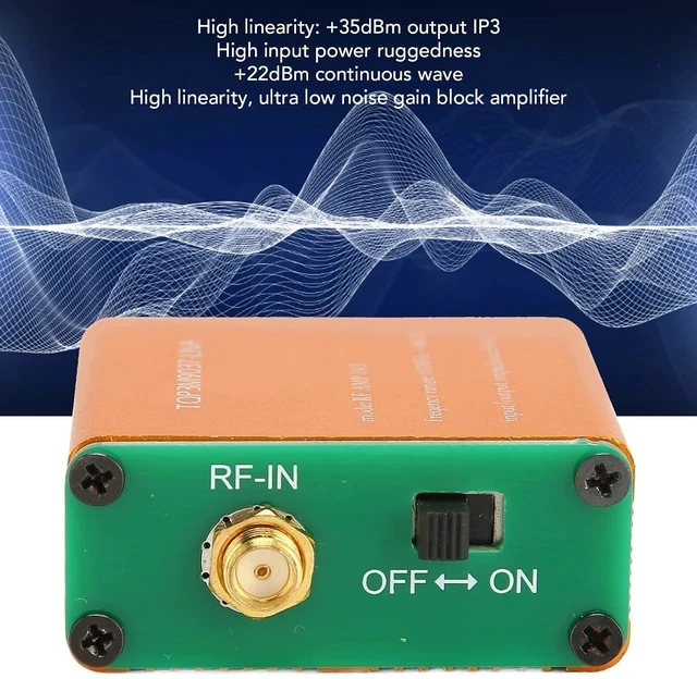 Alt view image 2 of 7 - Ultra Low Noise Amplifier, LNA Module for RF Software Defined Radio, 0.1MHz6GHz Full Band 20dB High Gain Power Preamplifier Module for 1A (Built in Battery)