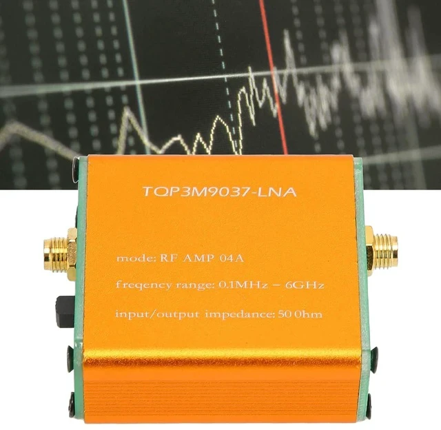 Alt view image 5 of 7 - Ultra Low Noise Amplifier, LNA Module for RF Software Defined Radio, 0.1MHz6GHz Full Band 20dB High Gain Power Preamplifier Module for 1A (Built in Battery)