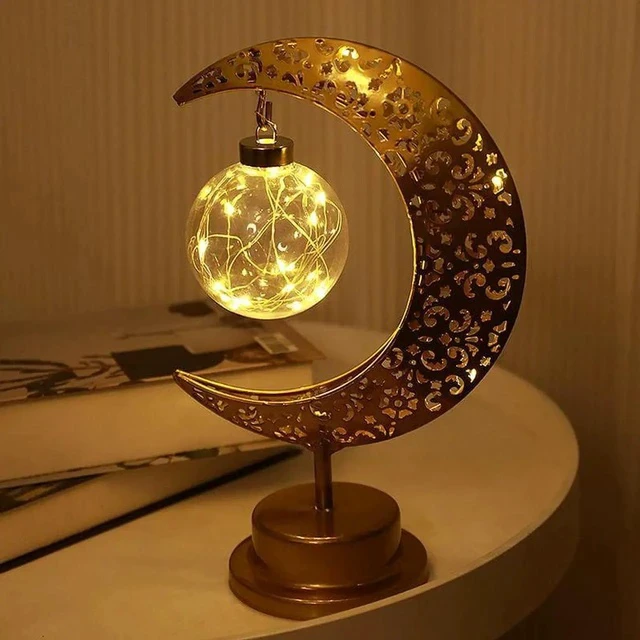 Alt view image 5 of 5 - Gemdeck Ramadan Eid Moon Night Light Led Lamp