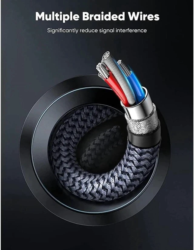 Alt view image 5 of 6 - VESA Certified DisplayPort Cable 1.4, Capshi 8K DP Cable 16.4FT/5M (8K@60Hz, 4K@144Hz, 1080P@240Hz) HBR3 Support 32.4Gbps, HDCP 2.2, HDR10 FreeSync G-Sync for Gaming Monitor 3090 Graphics PC (Grey)