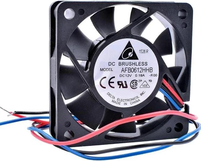 Alt view image 4 of 4 - AFB0612HHB 6cm 6015 60mm fan DC 12V 0.18A Double ball bearing large air volume cooling fan
