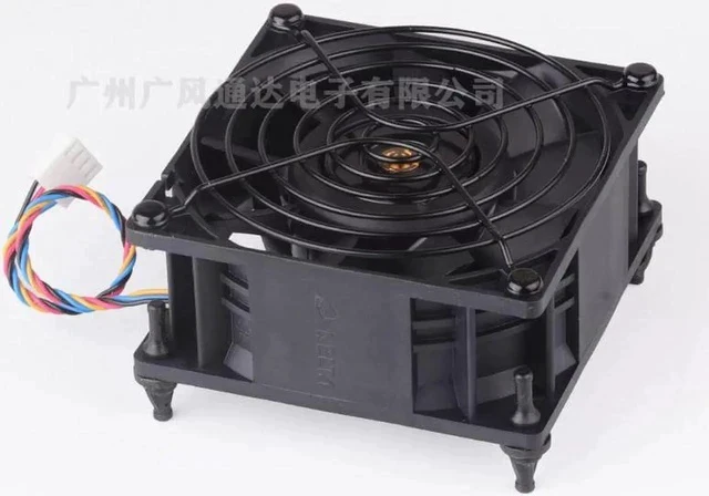 Alt view image 2 of 5 - PFC0912DE 92mm fan 92x92x38mm 9238 9038 DC12V 3.72A 4 wires pwm large air volume cooling fan for server