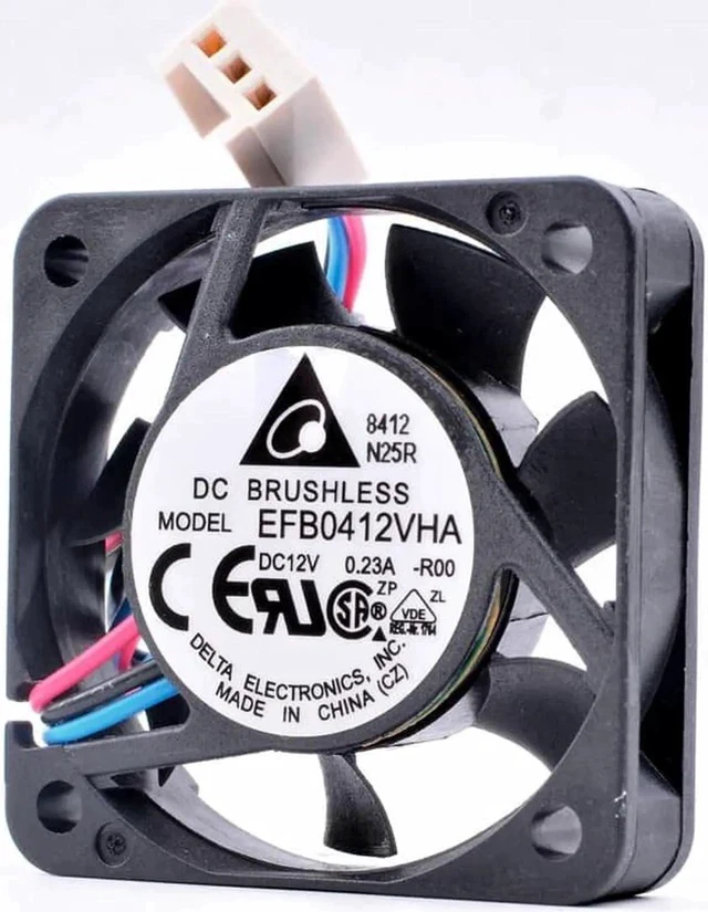 Alt view image 3 of 4 - EFB0412VHA-R00 4cm 4010 40mm fan DC12V 0.23A 3 lines Switch inverter small cooling fan
