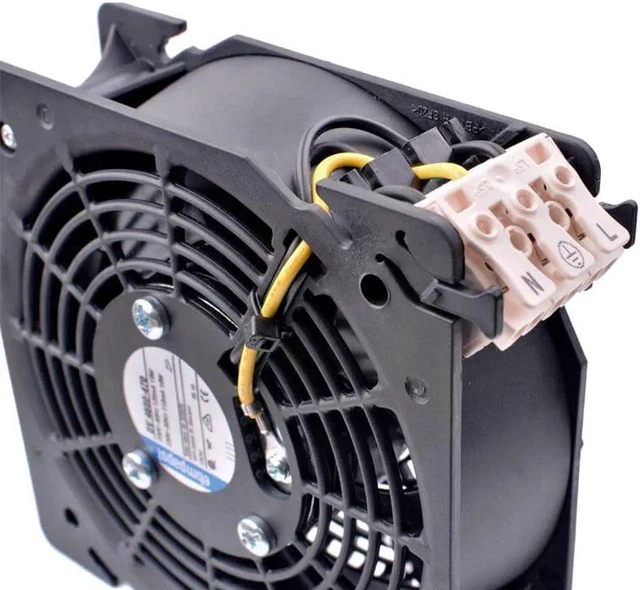 Alt view image 3 of 5 - DV 4650-470 12cm 120x120x38mm AC230V 220V 120mA 19W High-end cabinet metal cooling fan