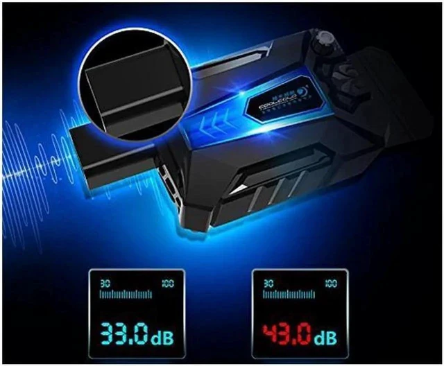 Alt view image 6 of 7 - CoolCold Ice Magic 3 Mini Universal Laptop Cooling Fan USB Plug Exhaust Fan Speed Adjustable Notebook cooler Portable Lighted