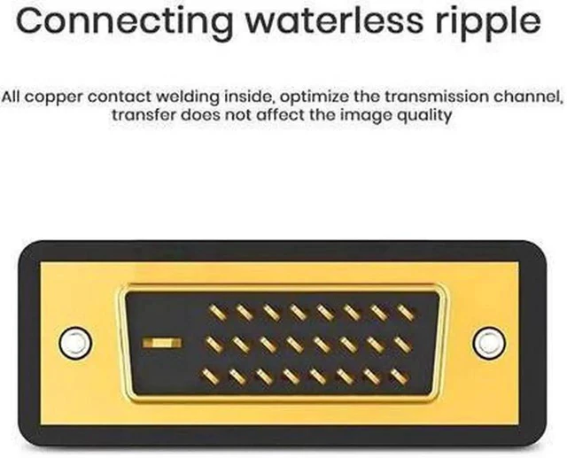 Alt view image 2 of 7 - DVI to HDMI Adapter 2-Pack Bi-Directional DVI Male to HDMI Female Converter Support 1080P 3D for PS3 PS4 TV Box Blu-ray Projector HDTV(DVI to HDMI)