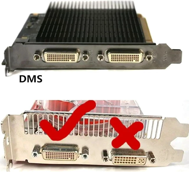 Alt view image 2 of 6 - DMS 59 Pin Dual 2 DVI Monitors, DMS 59 Pin Male to Two DVI 24+5 Female Dual Monitor Extension Cable Adapter for LHF Graphics Card (dus 59 pin Dual dvi)