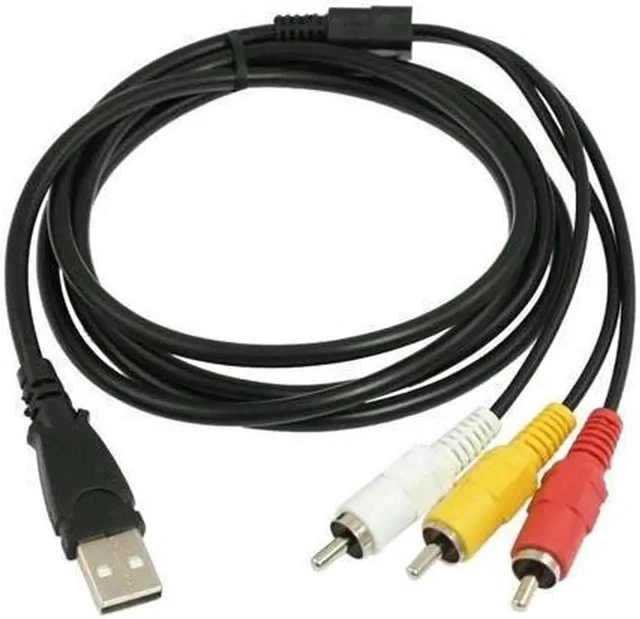 Alt view image 2 of 3 - 3-RCA to USB AUX ADAPTER AUDIO VIDEO AV CONVERTER CABLE CORD LINK RGB