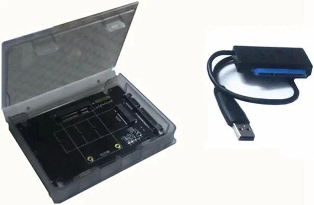 Alt view image 2 of 5 - MSATA to SATA 3.0 Adapter Card USB3.0 Easy Drive Cable M.2 NGFF to SATA to USB3.0 Converter Adapter Cable