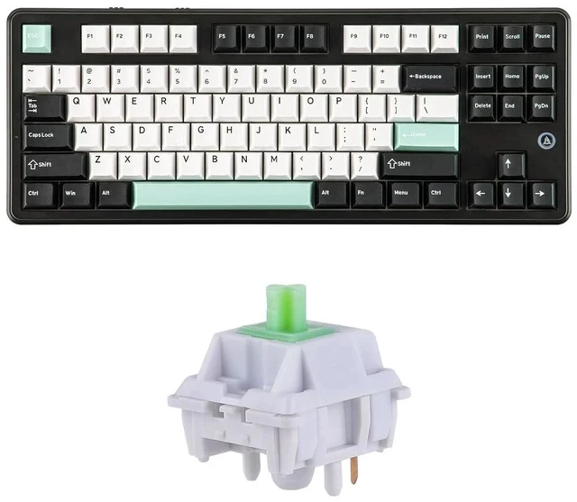 Alt view image 2 of 2 - AJAZZ AK870 V2 TKL Gasket Mechanical Keyboard with KiiBOOM Flick Linear Mechanical Switch Set