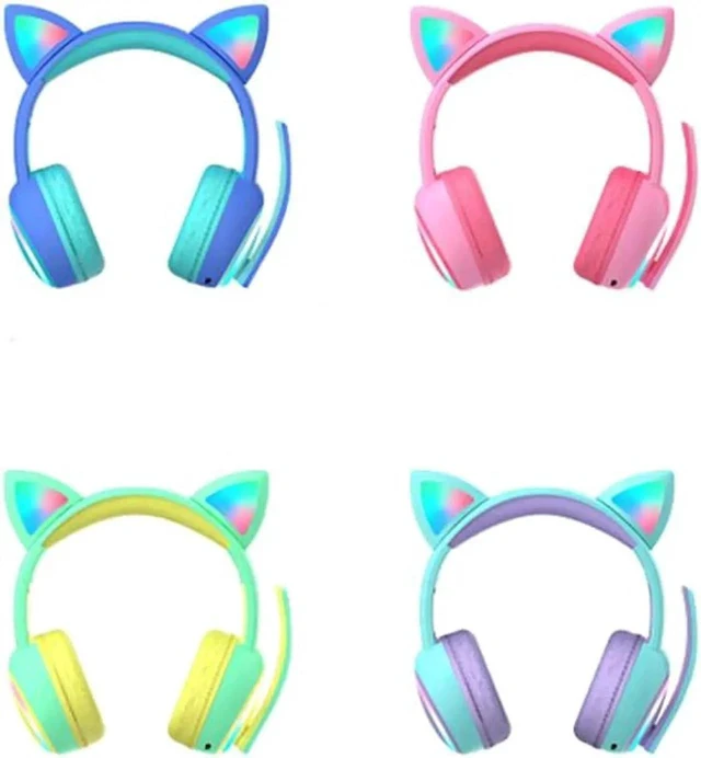 Alt view image 3 of 6 - Gemdeck Kids Headphones for School, Volume Control Foldable and Adjustable On-Ear Headphones