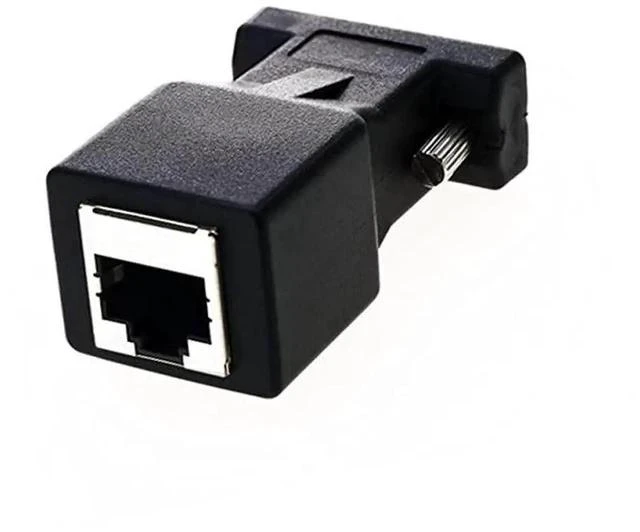 Main image of RS232 to RJ45 DB9 9Pin Serial Port Male to RJ45 Female Cat5e6 Ethernet LAN Extend Adapter