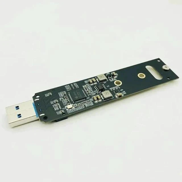 Alt view image 6 of 6 - Portable High Performance NVME to USB Adapter M.2 SSD to Type-A Card USB 3.1 Gen 2 Bridge Chip to M2 SSD Key M for Windows XP/7/