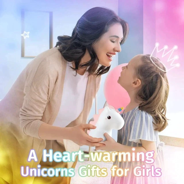 Alt view image 3 of 4 - Gemdeck Silicone Unicorn Night Light for Kids, 16 Colors Baby Night Light for Kids Room