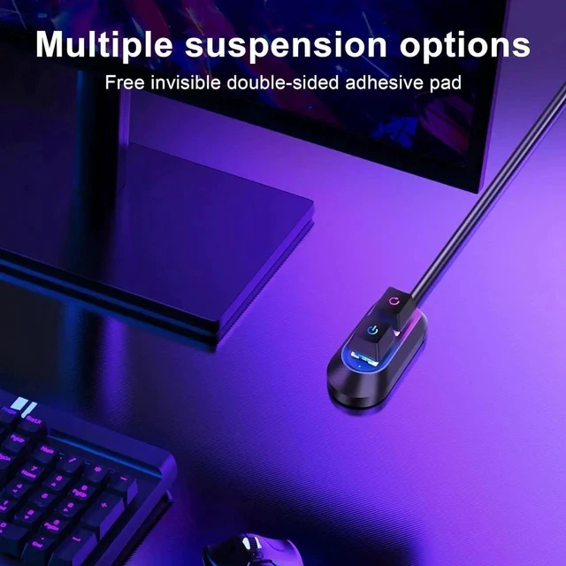 Alt view image 7 of 7 - External Power Button for Desktop, PC Power Switch, Push Button, Manual Operation, Black