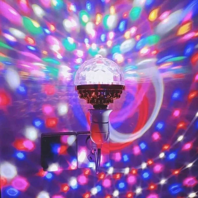 Alt view image 3 of 5 - Gemdeck Mini Disco Light Disco Romantic Magic Crystal Ball Lamp Stage Light