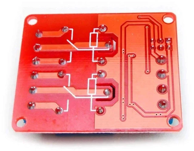 Alt view image 2 of 3 - 2pcs DC 12V 2 Channel Relay Module with Isolated Optocoupler High and Low Level H/L Level Trigger Module Triggered by DC 12V