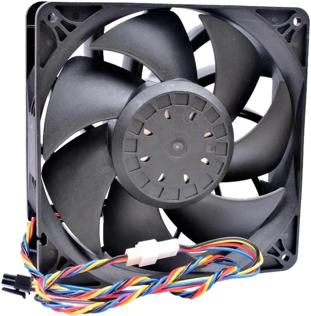 Alt view image 4 of 4 - 14038 14cm 140x140x38mm 140mm fan DC12V 3.60A 4 lines large air volume suitable for supercomputer server chassis cooling fan