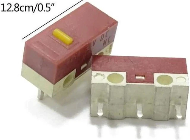 Alt view image 3 of 3 - 2Piece Mouse Micro Switch Micro Mute Button HUANO Silent Mouse Microswitch