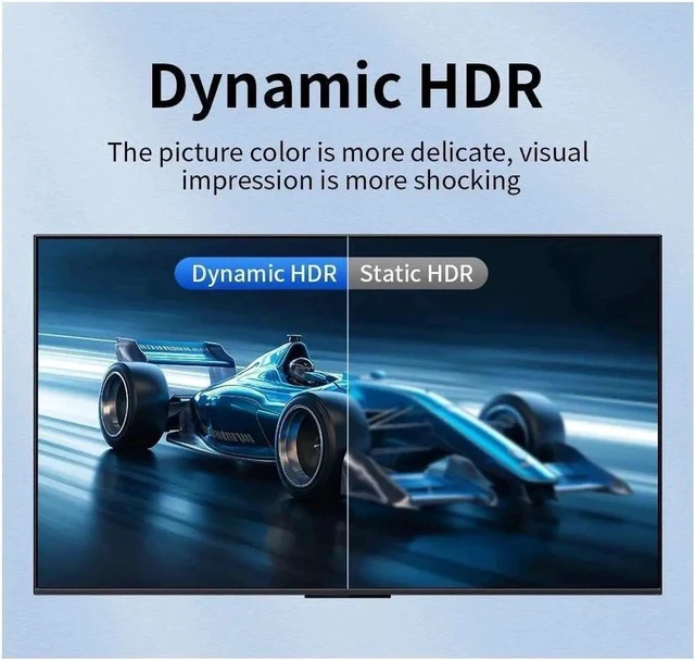 Alt view image 6 of 7 - 4K 120Hz 1 in 2 Out HDMI Splitter -ESTONE Ultra HD 8K @ 60 Hz 1x2 V. 2.1 HDCP 2.3, Power HDMI Supports 8K 3D Full HD 1080P EDID for Xbox, PS4 PS3 Blu Ray TV HDTV - Adapter Included