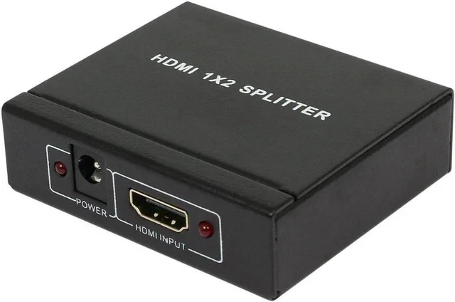 Alt view image 2 of 3 - 2 port 1x2 powered hdmi mini splitter for 1080p & 3d