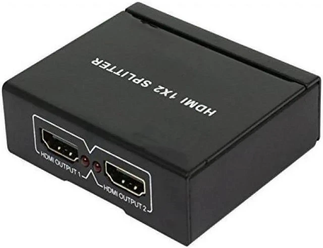 Alt view image 3 of 3 - 2 port 1x2 powered hdmi mini splitter for 1080p & 3d
