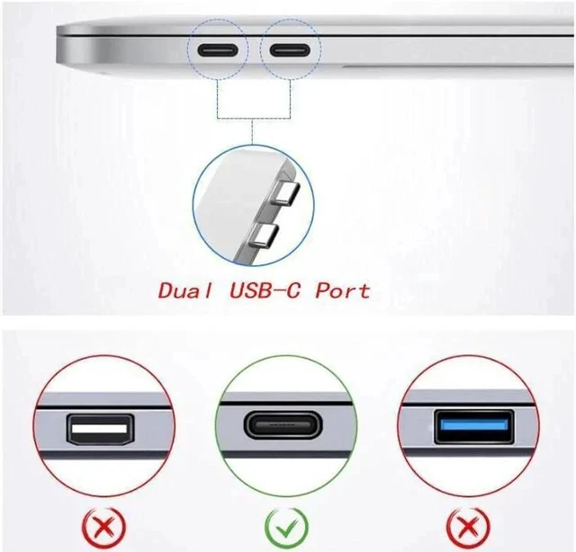 Alt view image 7 of 7 - MacBook USB C Hub Adapter, 7-in-2 USB-C Hub with Thunderbolt 3 100W PD, 4K HDMI, 2xUSB 3.0 Ports, SD/TF Card Reader for MacBook Air 2018 and MacBook Pro 2016/2017/2018 - Gray