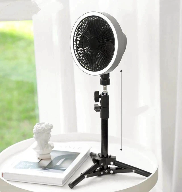 Alt view image 5 of 6 - Gemdeck Camping Fan 10000mAh Rechargeable Portable Fan Desk Fan