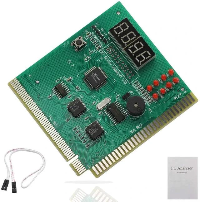 Main image of PC Diagnostic 4-Digit Card,Module Board Test & Measuring Module PC Computer Mother Board Debug Post Card Analyzer PCI Motherboard Tester Diagnostics Display for Desktop PC
